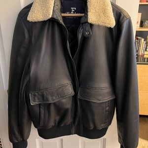 Faconnable navy blue Bomber jacket
